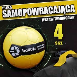 ZESTAW - ROZMIAR 4 : PIŁKA BallON "PRO KICK TRAINER"